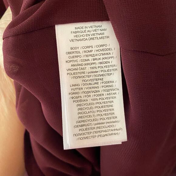 NWT Lauren Ralph Lauren Women's size 8 Purple Cape Georgette Cocktail Dress - Picture 10 of 10